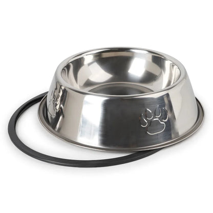 Paw Stainless Steel Pet Dog Bowl – Anti-Ant & Skidproof Design