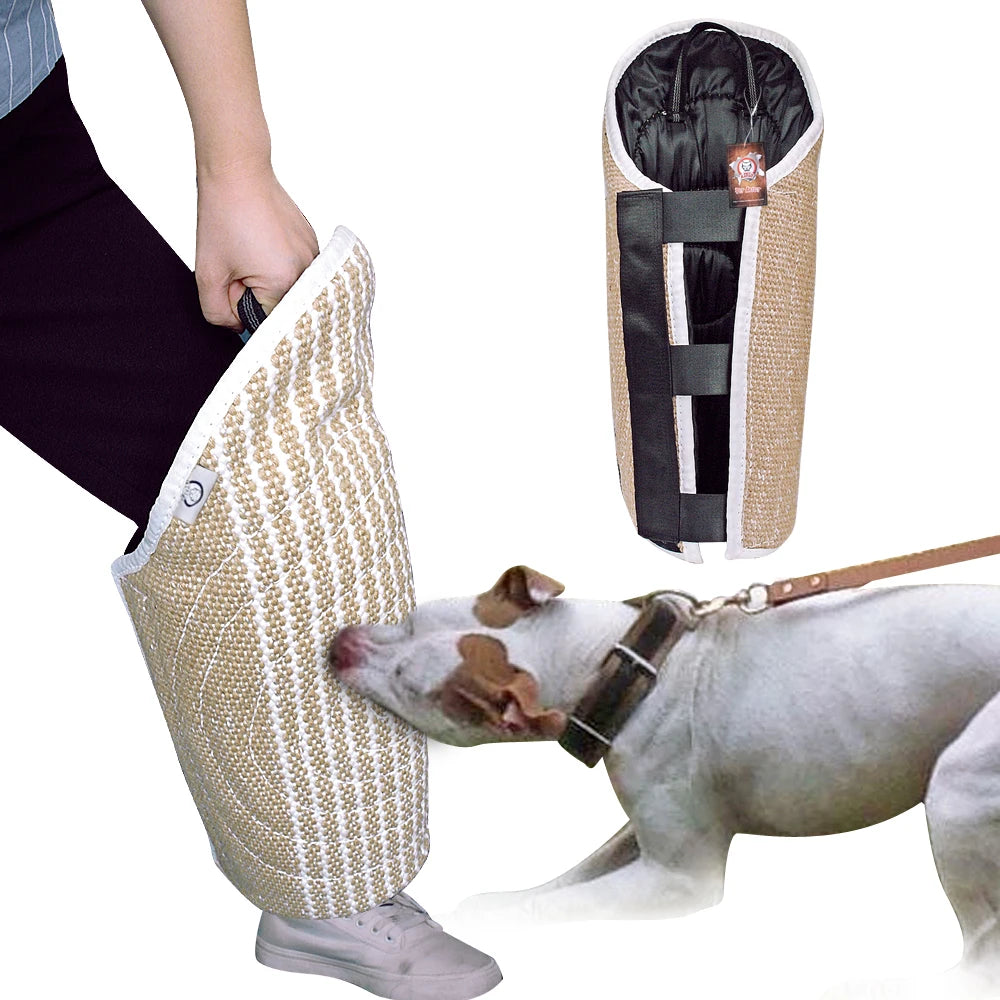 Jute Bite Tug Sleeve for Dog Training