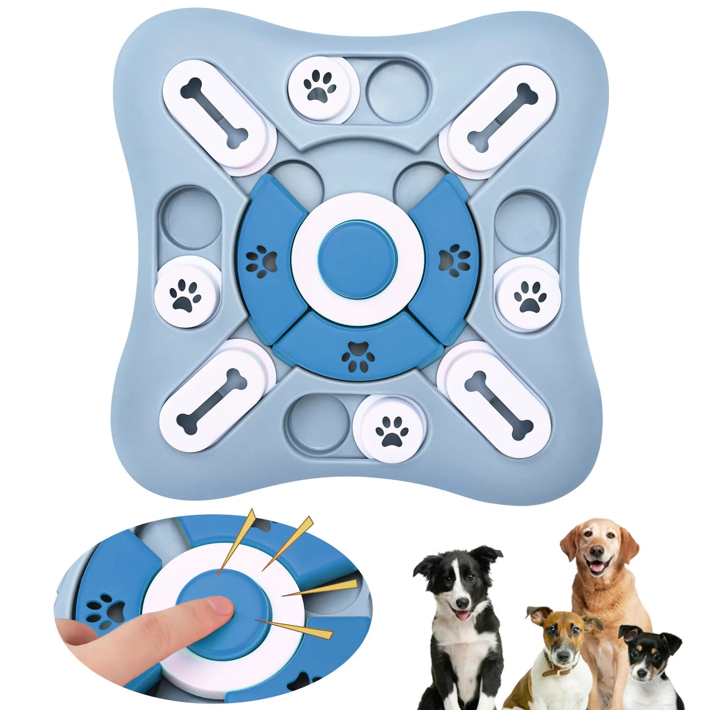 Interactive Treat Dispensing Dog Puzzle Toy