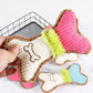 Squeaky Bone Plush Dog Chew Toy