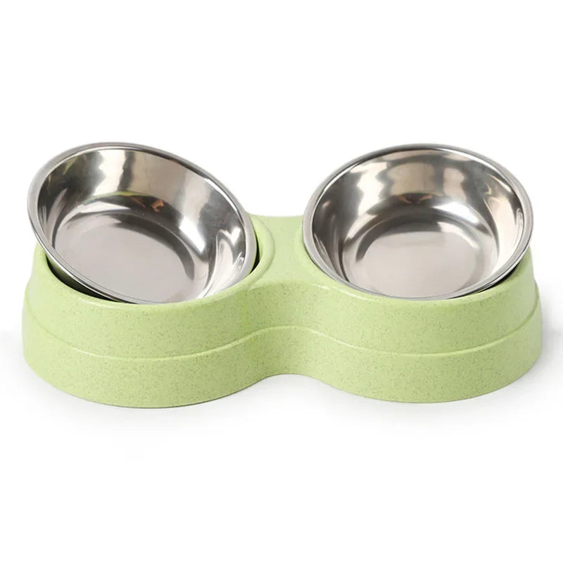 Double Pet Bowls – Food & Water Set