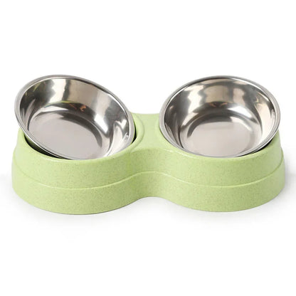 Double Pet Bowls – Food & Water Set