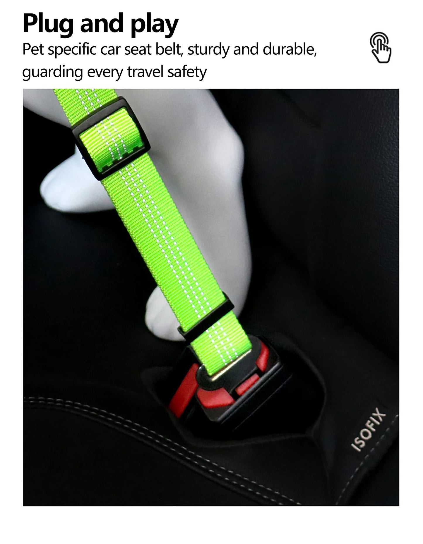Reflective Car Safety Dog Leash