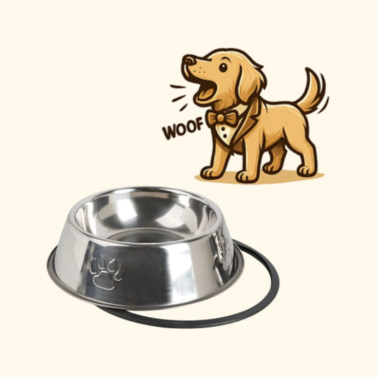 Paw Stainless Steel Pet Dog Bowl – Anti-Ant & Skidproof Design