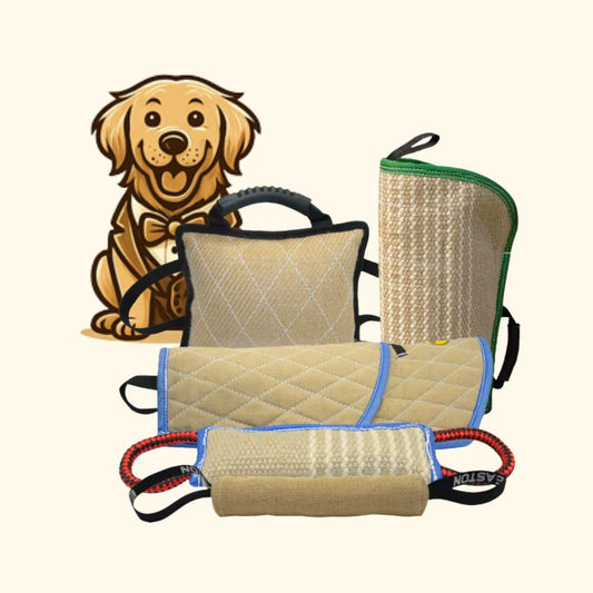 Jute Bite Tug Sleeve for Dog Training