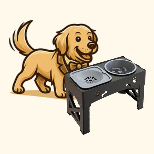 Barksby 3-in-1 Adjustable Dog Feeder